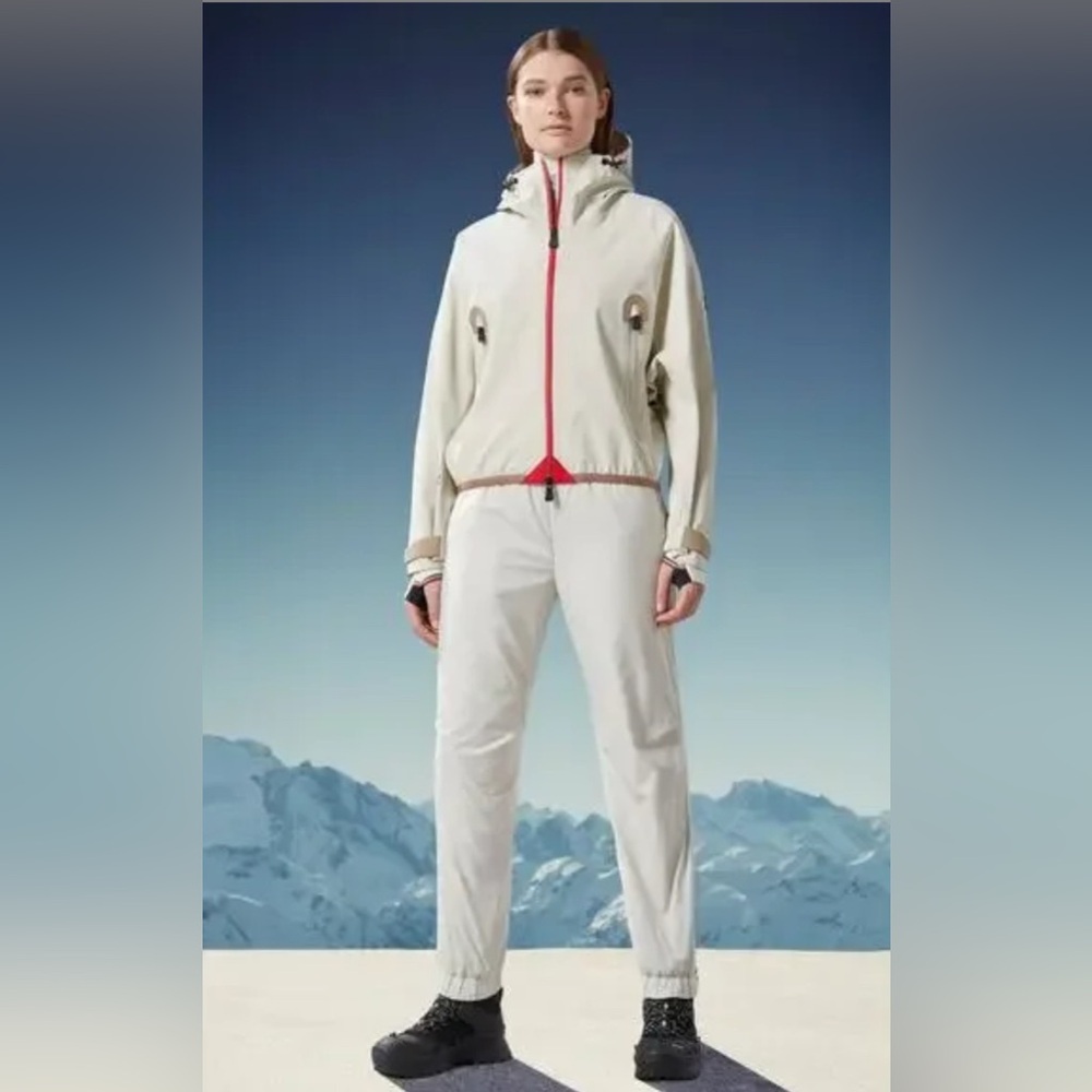 Moncler Grenoble Day Namic Pull On Pants Joggers Lt Beige sz XL New